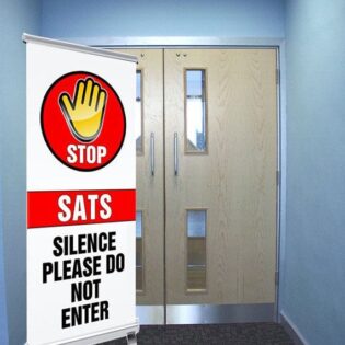 STOP Sats in progress pull up banner