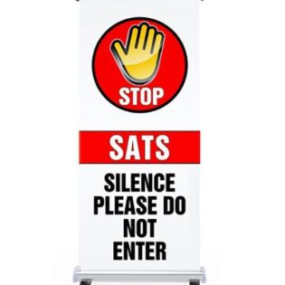 STOP Sats in progress pull up banner alternate image
