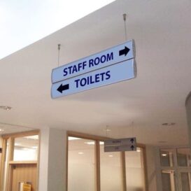 Suspended Ceiling Directional Signs