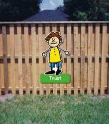 Trust Core Value Kiddie Sign