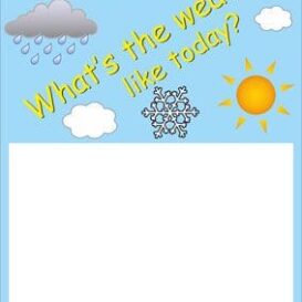 'What's the weather like?' Aluminium Sign alternate image