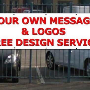 Your Own Message and Logos Banner (Free Design Service)